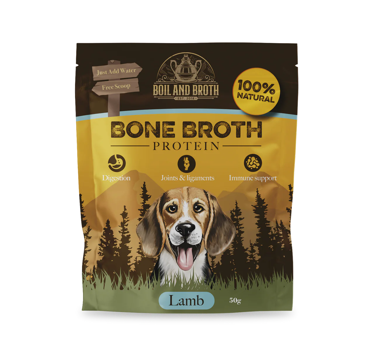 Boil & Broth Bone Broth For Dogs - Lamb