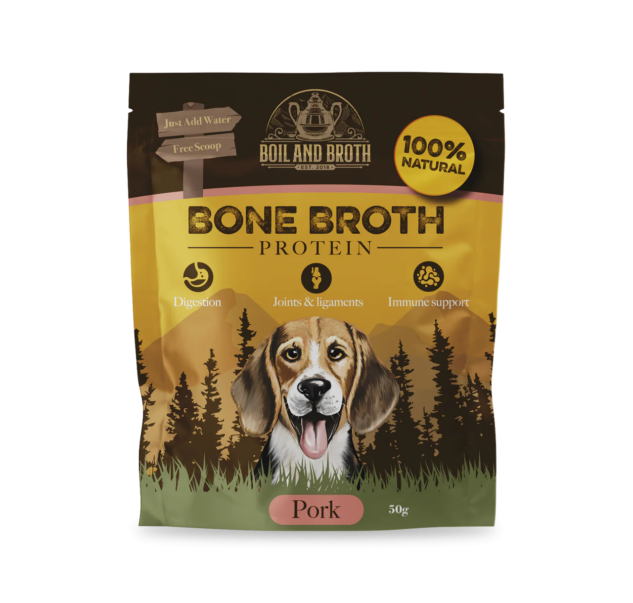 Boil & Broth Bone Broth For Dogs - Pork