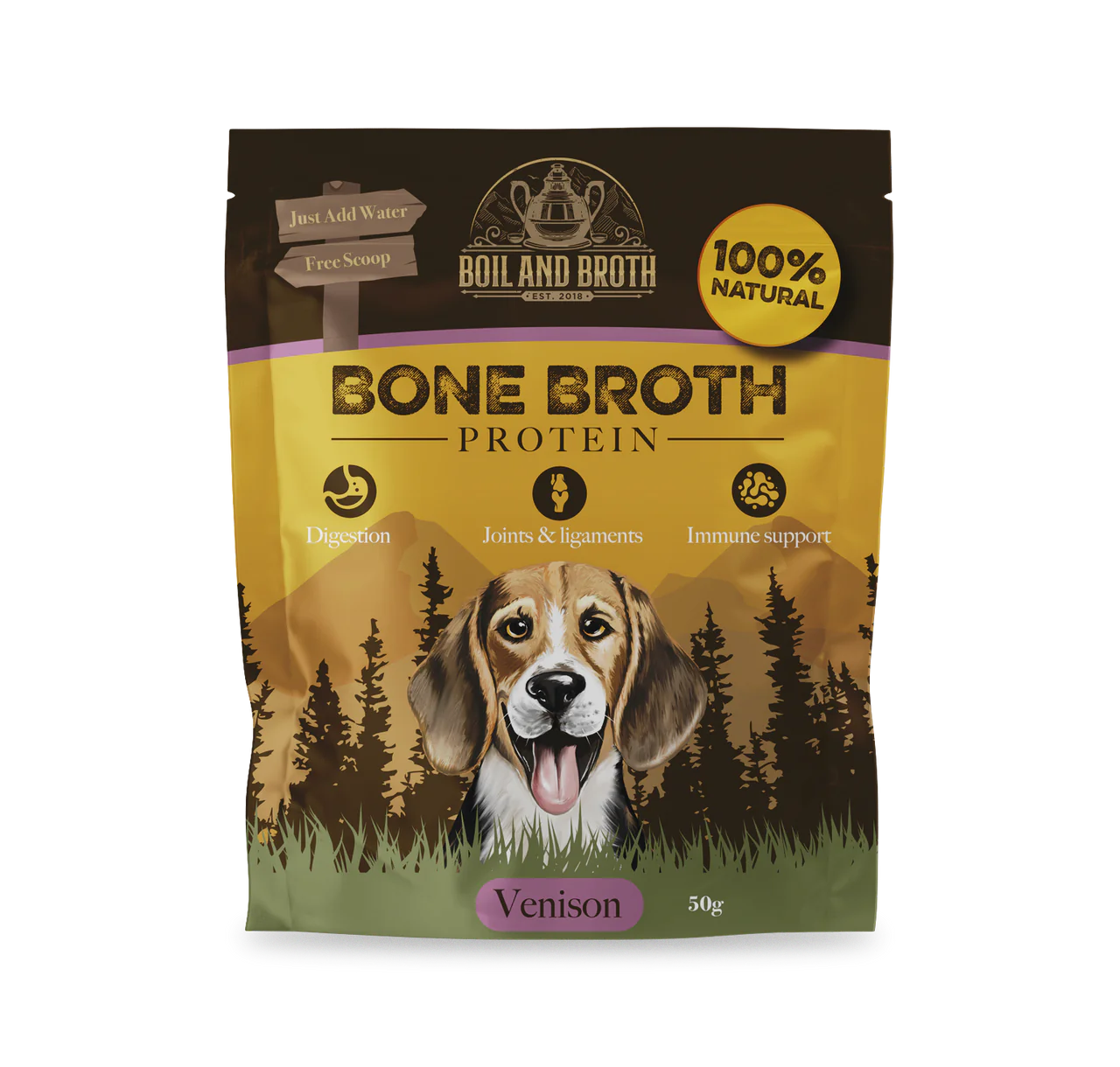 Boil & Broth Bone Broth For Dogs - Venison
