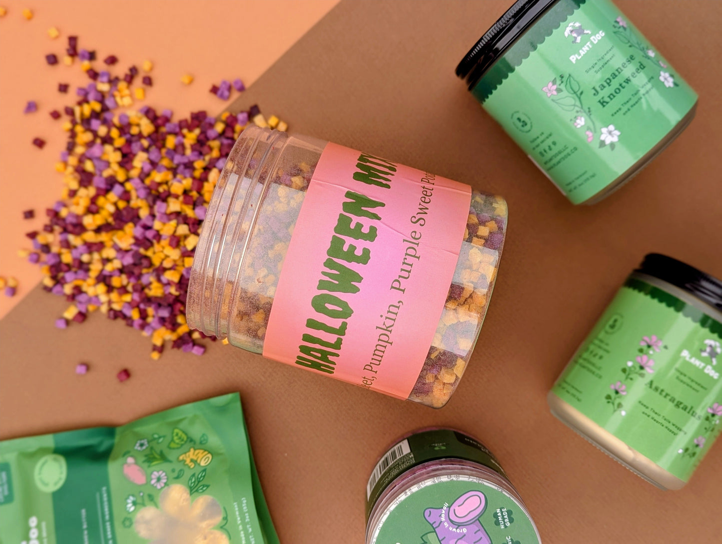 Pumpkin, Beetroot and Purple Sweet Potato Mix | Plant Based Dog Treats | Extra Large Pot