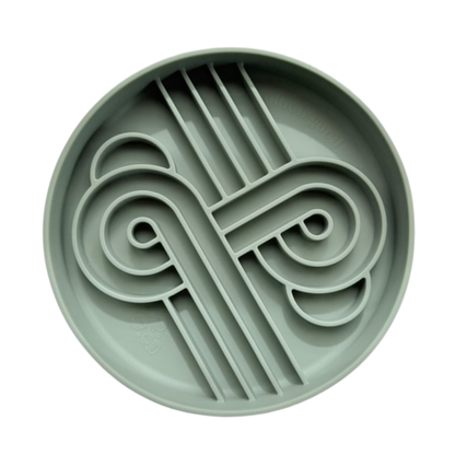 Ollie B. Good Zoomies Slow Feeder Bowl | Artichoke | Enrichment Bowl For Pets