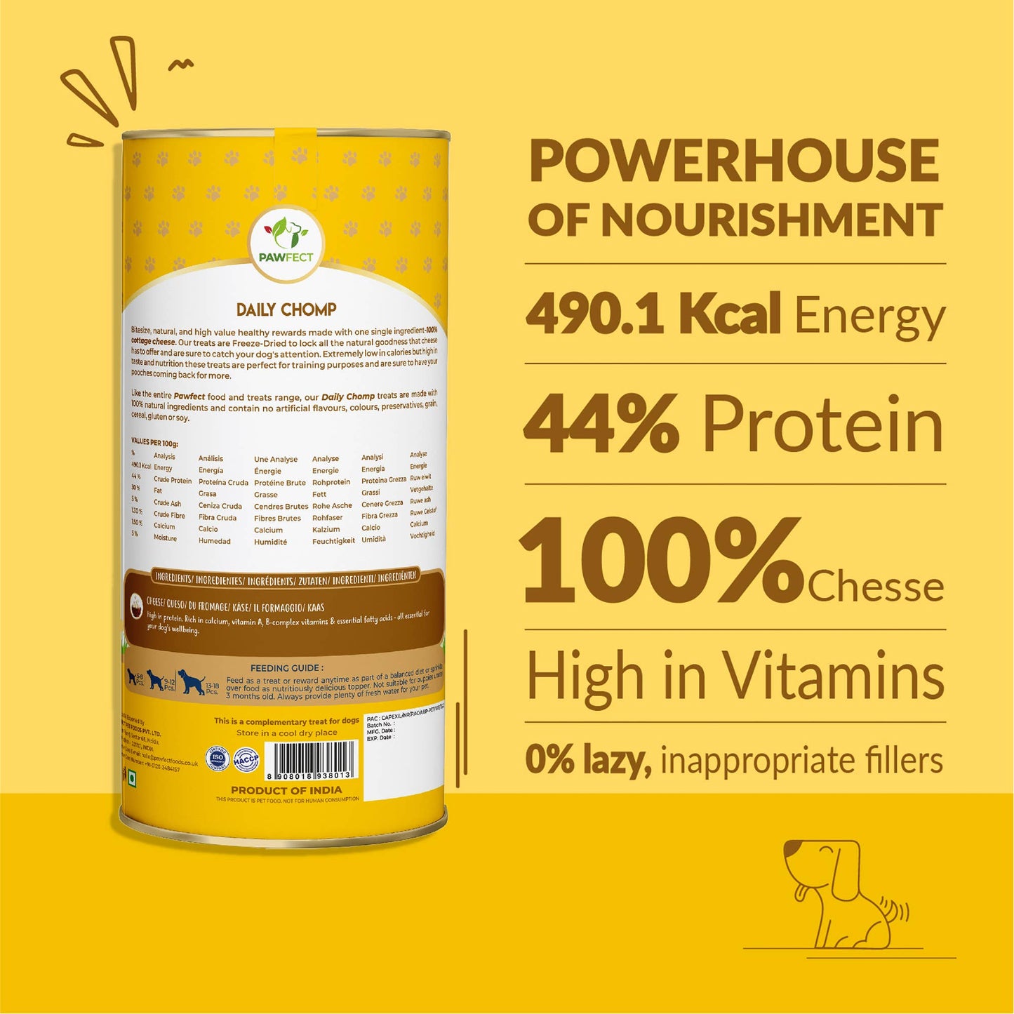 Freeze Dried Cottage Cheese Bites | Healthy & Natural Dog Treats