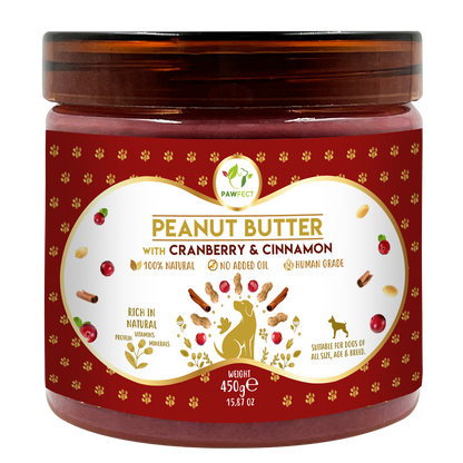 Peanut Butter with Cranberry & Cinnamon for Dogs & Puppies