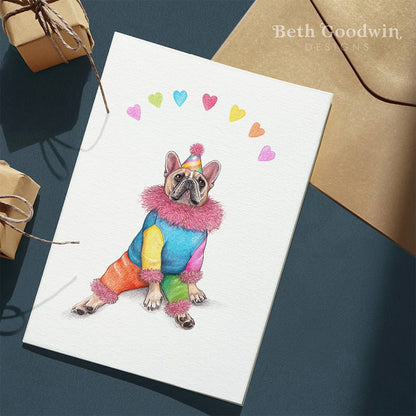 French Bulldog Birthday Card By Beth Goodwin Designs