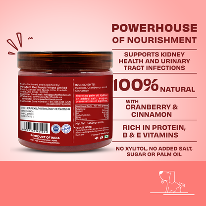 Peanut Butter with Cranberry & Cinnamon for Dogs & Puppies