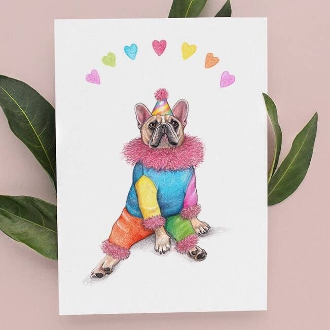 French Bulldog Birthday Card By Beth Goodwin Designs