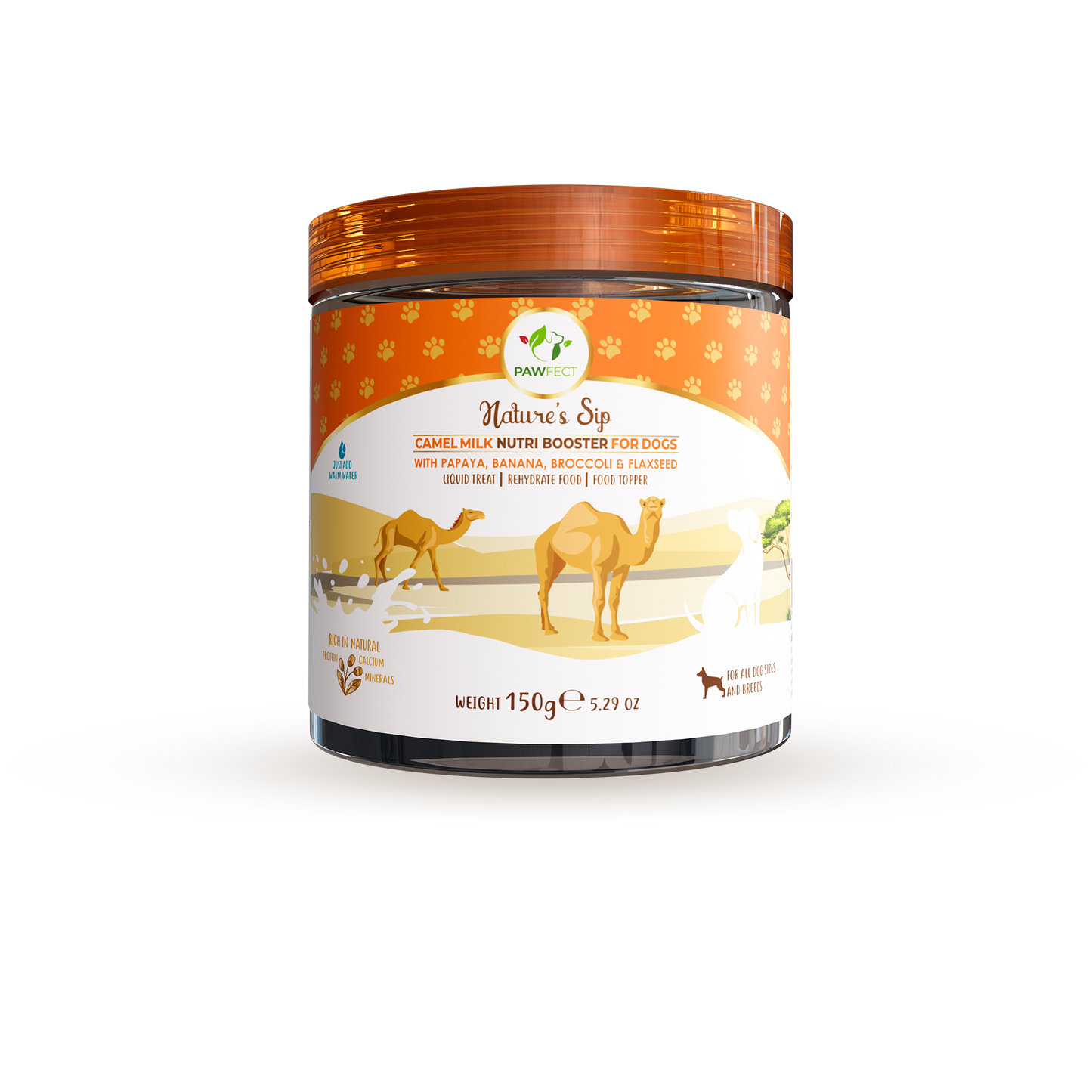 Camel Milk Powder with Papaya, Banana, Broccoli & Flaxseeds