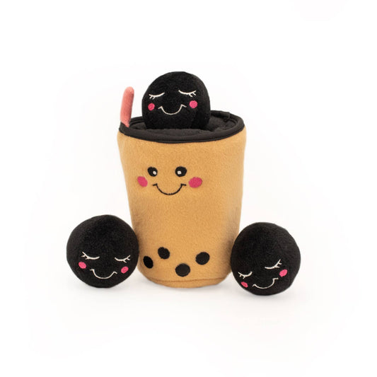 Zippy Burrow™ - Boba Milk Tea Dog Toy