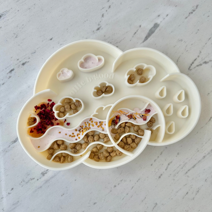 Ollie. B Good Cloud Slow Feeder Bowl | Coconut | Enrichment Bowl For Pets