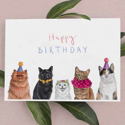 Party Cats Birthday Card 1by Beth Goodwin Designs