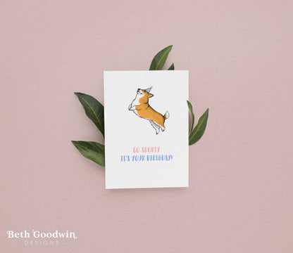 Corgi Lover Birthday Card By Beth Goodwin Designs
