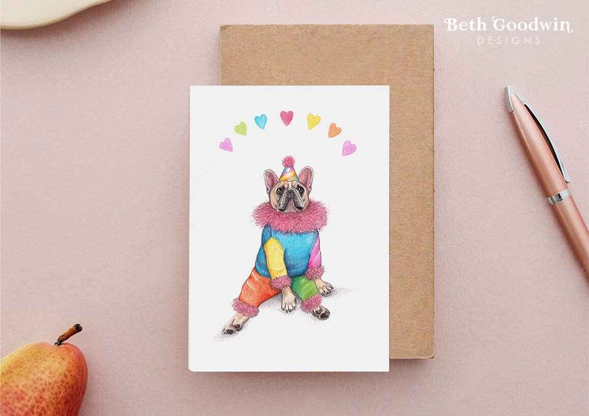 French Bulldog Birthday Card By Beth Goodwin Designs