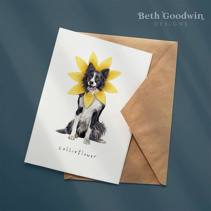 Border Collie Birthday Card By Beth Goodwin Designs