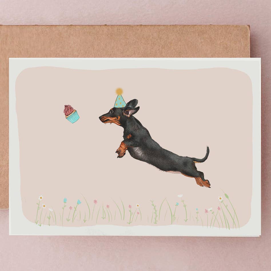 Dachshund Birthday Card By Beth Goodwin Designs