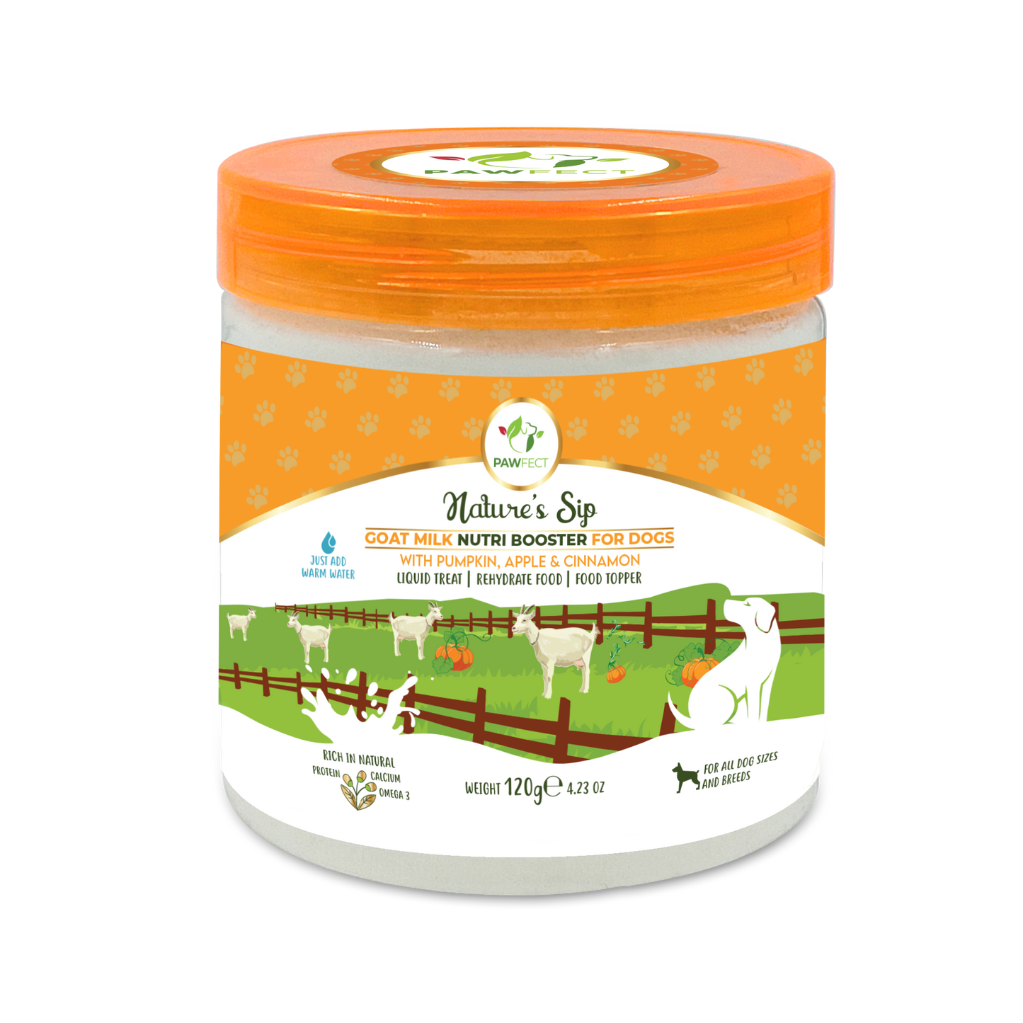 Goat Milk Powder with Pumpkin, Apple, Cinnamon & Pumpkin Seeds