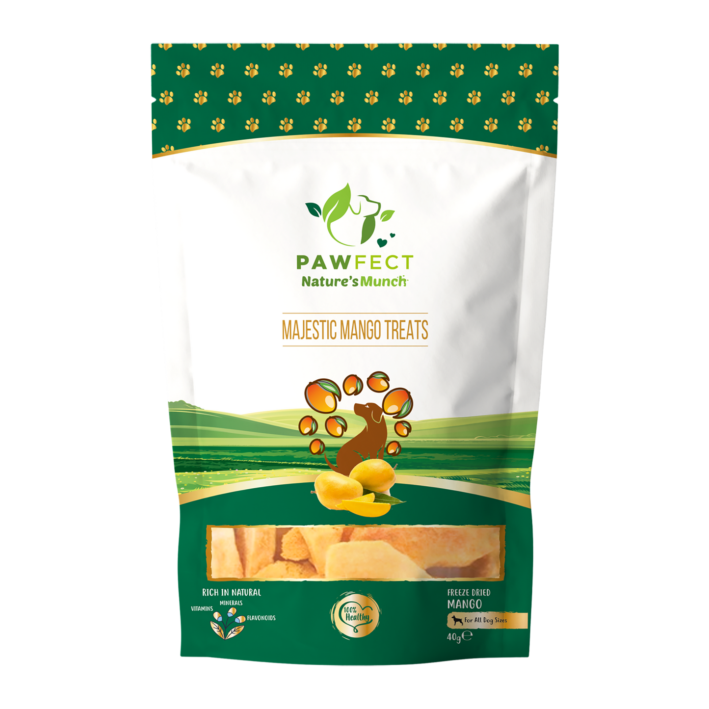 Freeze Dried Majestic Mango Treats for Dogs | Healthy Plant Based Dog Treats