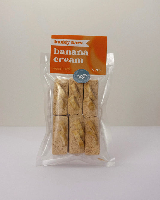 Beast Buddy Banana Cream Buddy Bars | Natural Freeze Dried Dog Treats