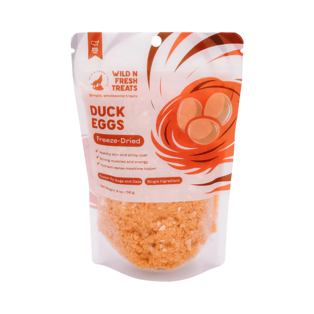 Freeze Dried Whole Duck Egg Powder | Natural Meal Topper For Pets