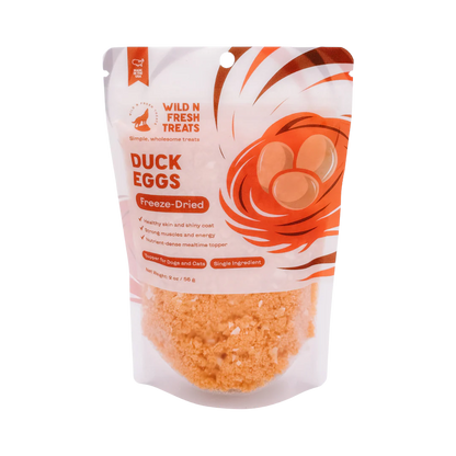 Freeze Dried Whole Duck Egg Powder | Natural Meal Topper For Pets