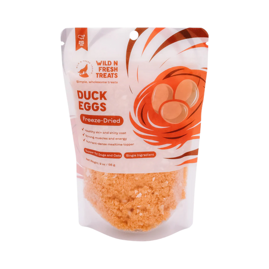 Freeze Dried Whole Duck Egg Powder | Natural Meal Topper For Pets