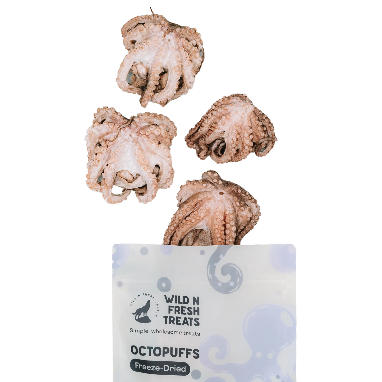 Freeze Dried Octopuffs | Natural Seafood Treats For Dogs and Cats