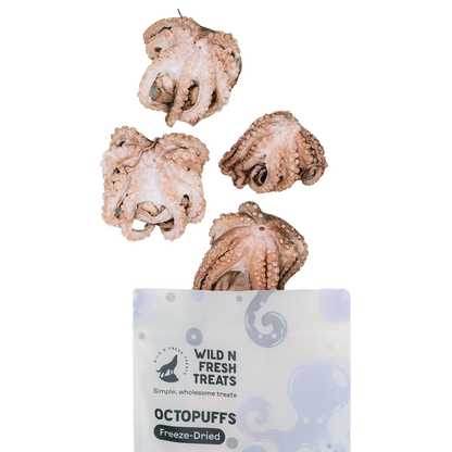 Freeze Dried Octopuffs | Natural Seafood Treats For Dogs and Cats