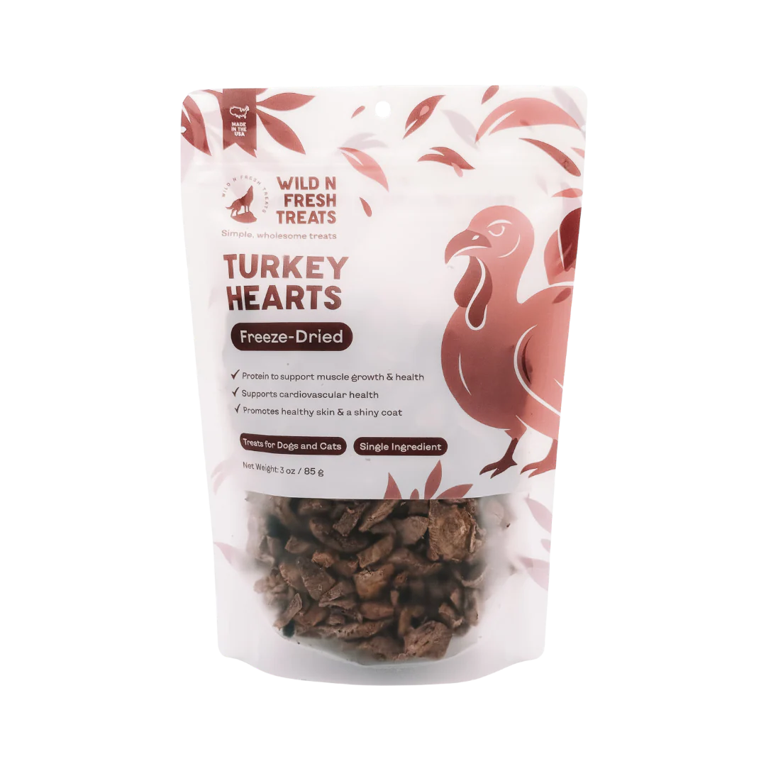Turkey Heart Slices | Natural Freeze Dried Pet Treats