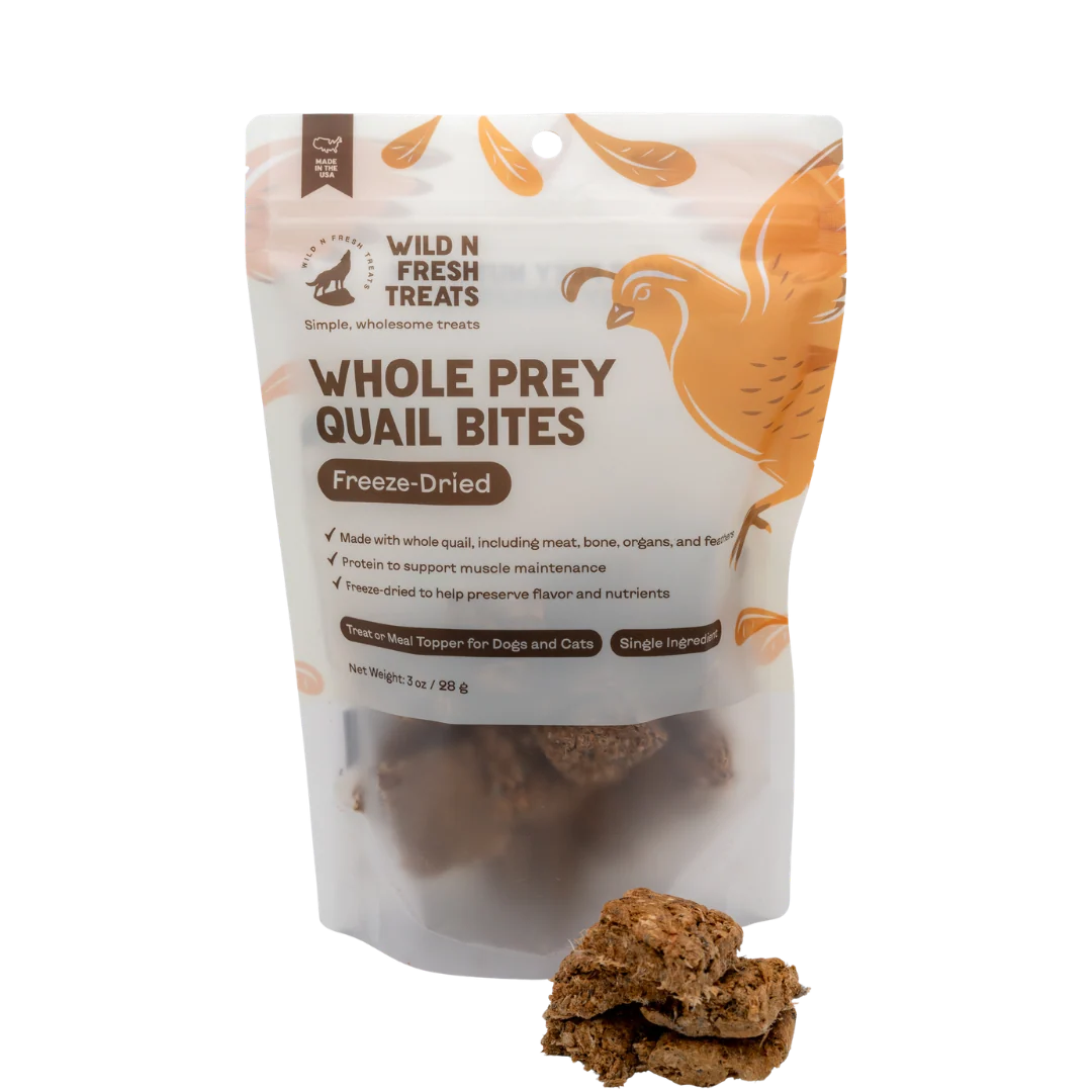 Freeze Dried Whole Prey Quail Bites