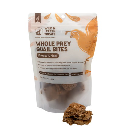 Freeze Dried Whole Prey Quail Bites