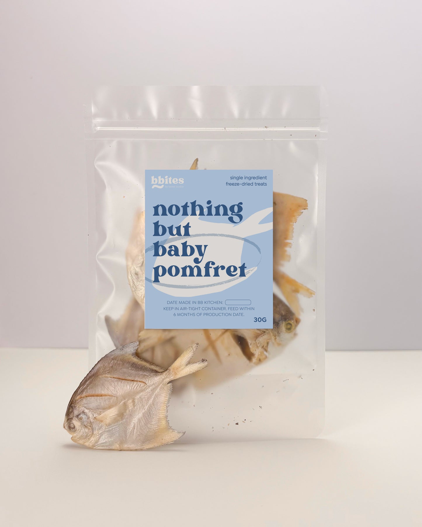 Beast Buddy Wild Baby Pomfrets | Natural Fish Treats For Dogs