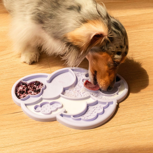 Ollie B. Good Cloud Nine Lick Mat & Lid | Enrichment Mat For Dogs & Cats | 4 Colours