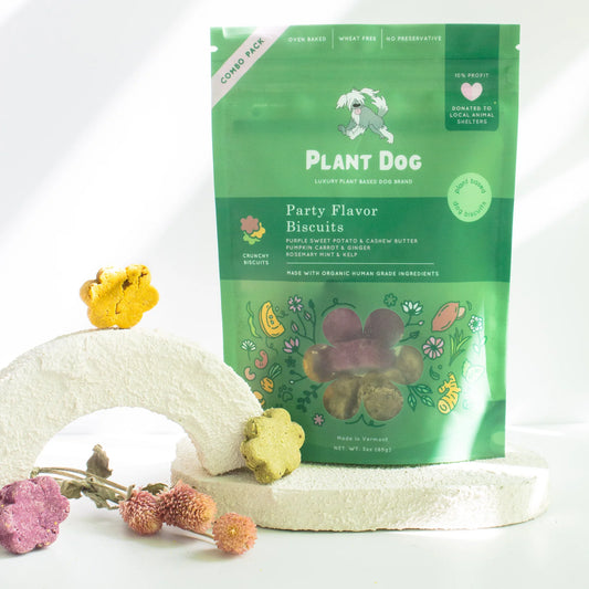 Party Flavour Biscuits - Plant Based Dog Treats