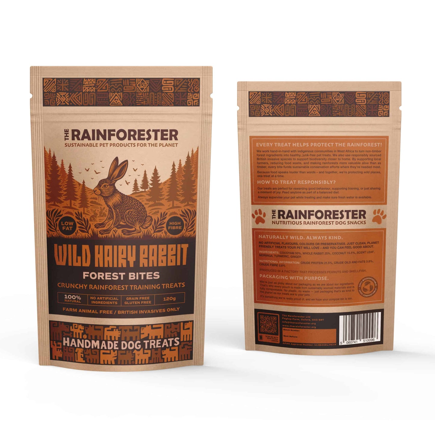 Wild Rabbit Forest Bites With Fur | Natural Whole Prey Dog Treats