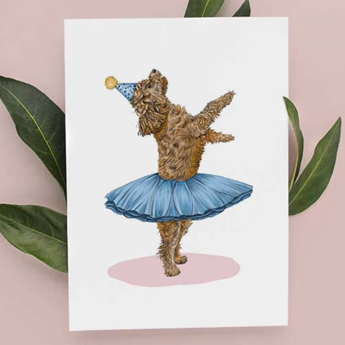 Dancing Cockapoo Birthday Card By Beth Goodwin Designs