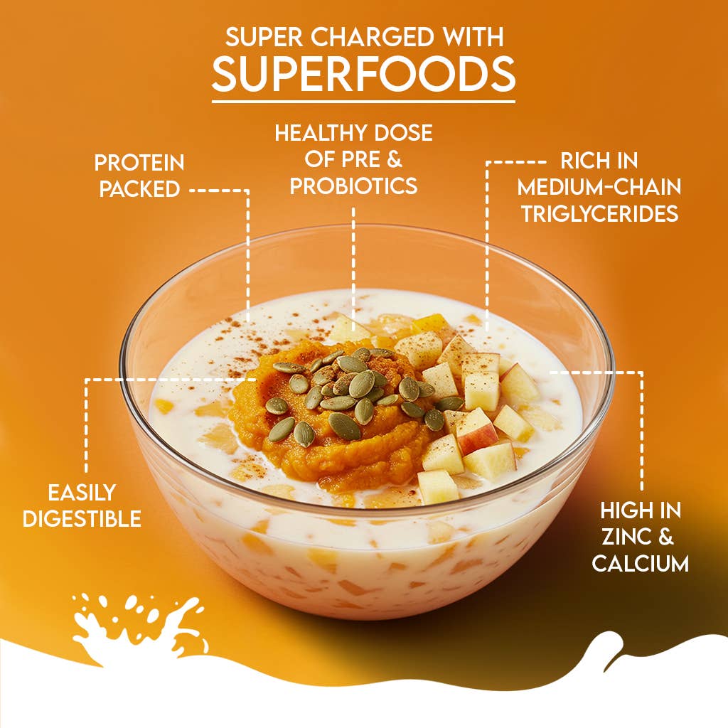 Goat Milk Powder with Pumpkin, Apple, Cinnamon & Pumpkin Seeds