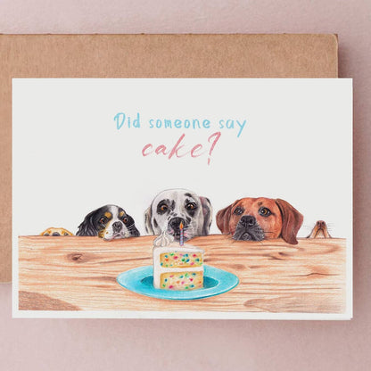 Birthday Cake & Dogs Card By Beth Goodwin Designs