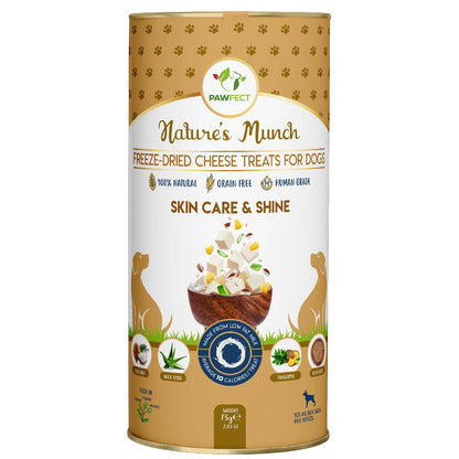 Freeze Dried Cottage Cheese With Coconut, Pineapple, Flaxseeds & Aloe Vera | Skin Care Treats for Dogs