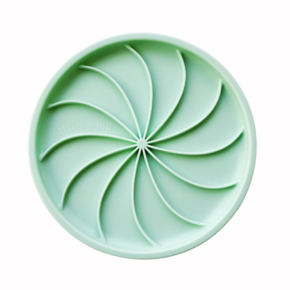 Ollie B. Good Wheelies Lick Mat & Lid | Cucumber Melon | Enrichment Mat For Pets
