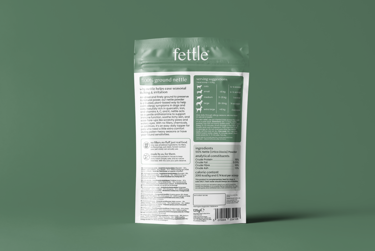 Nettle Powder | Anti-itch Supplement For Dog & Cats