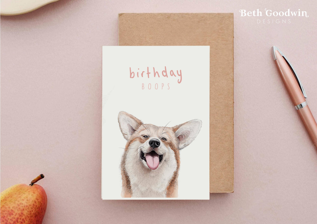 Corgi Birthday Card By Beth Goodwin Designs