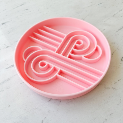 Ollie B. Good Zoomies Slow Feeder Bowl | Strawberry | Enrichment Bowl For Pets