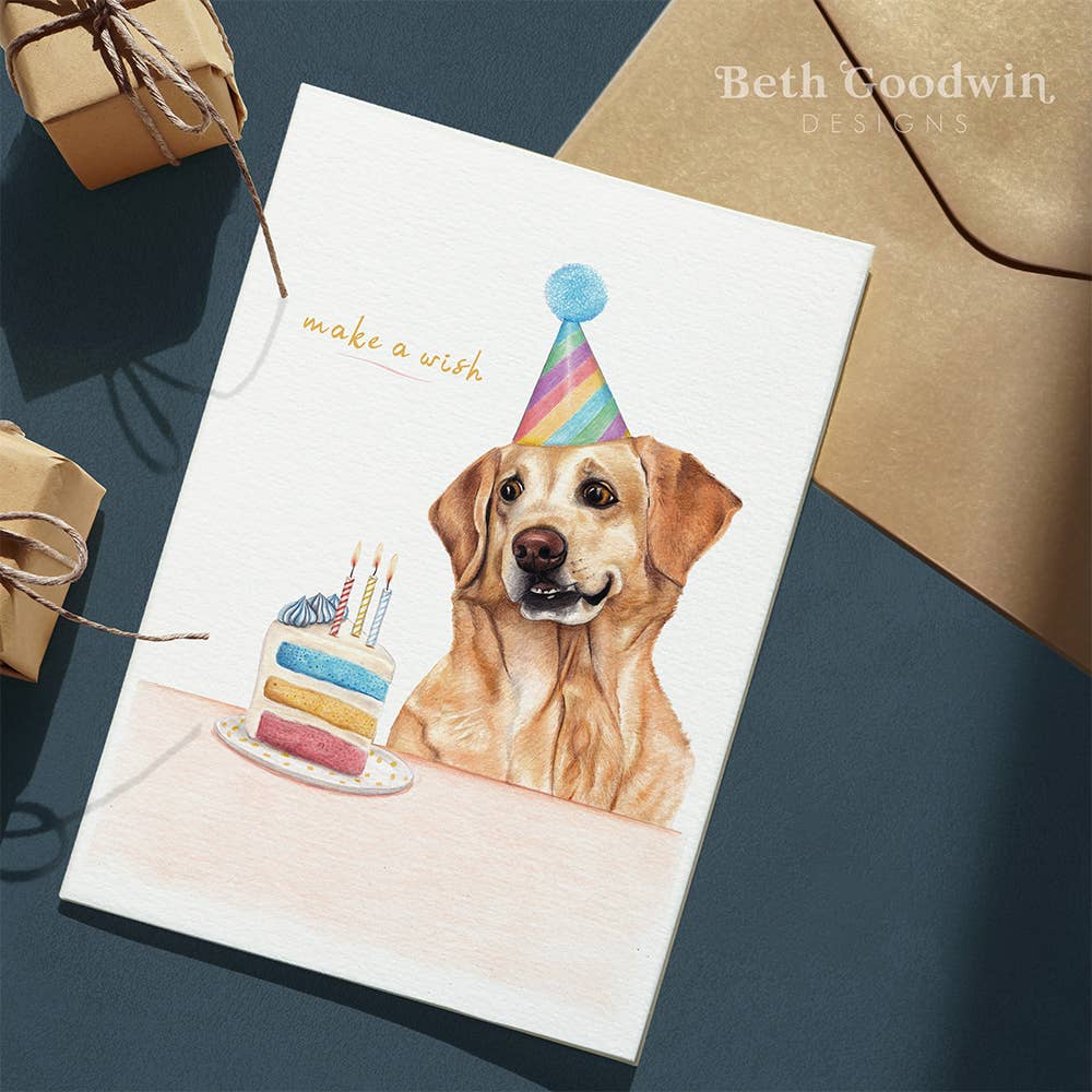 Labrador Birthday Card By Beth Goodwin Designs