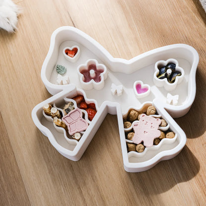 Coquette Forage Feeder | Oat Milk | Slow Feeder Bowl For Pets