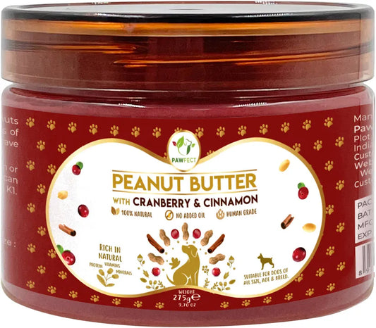 Peanut Butter with Cranberry & Cinnamon for Dogs & Puppies