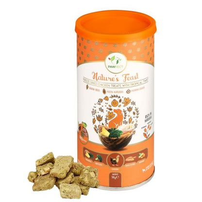 Nature's Feast Freeze Dried Chicken & Tropical Dog Treats
